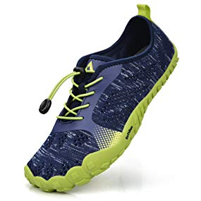 QANSI Mens Hiking Shoes Mesh Breathable Barefoot Water Shoes Gym Athletics Running Walking Outdoor Sports Training Shoes