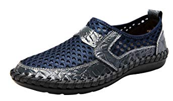 Shinysky Men's Slip-On Water Shoes Casual Outdoor Mesh Walking Shoes