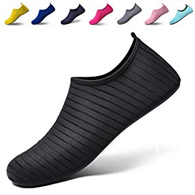Lauwodun Unisex Water Shoes Barefoot Aqua Sock Shoes for Men Women Beach Pool Swim Surf Yoga Exercise